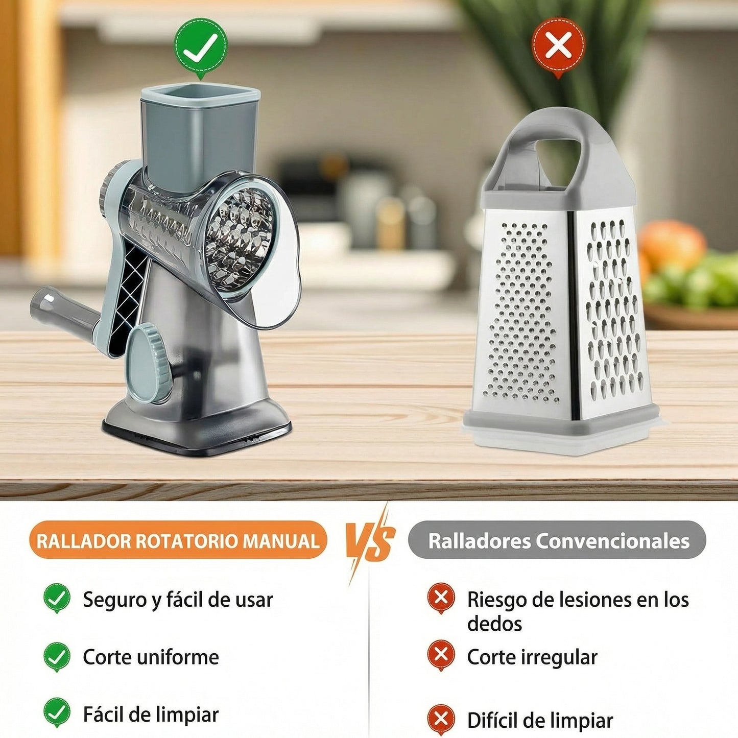 Rallador Rotatorio Manual